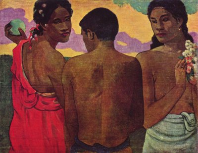 フランス語：Trois Tahitiens（会話 3人のタヒチ人 作： Paul Gauguin