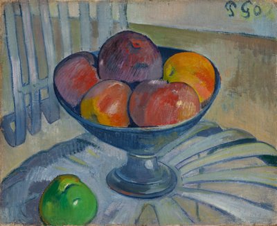 ガーデンチェアのフルーツ皿、1890年頃 作： Paul Gauguin