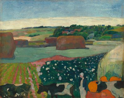 ブルターニュの干し草の山 作： Paul Gauguin
