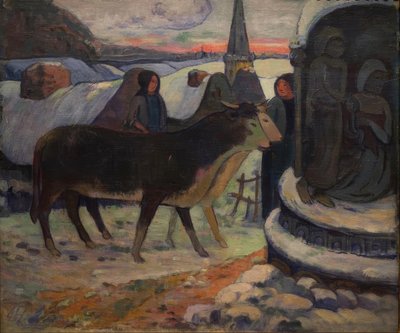聖なる夜（雄牛の祝福） 作： Paul Gauguin
