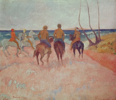 ビーチでの騎士（ヒバホア）1902 作： Paul Gauguin