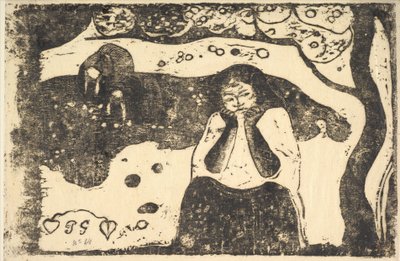 人間の悲惨、1898-99。 作： Paul Gauguin