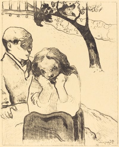 人間の悲しみ (Miseres humanaines) 作： Paul Gauguin