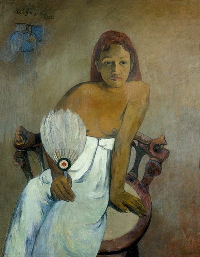 ファンを持つ少女 作： Paul Gauguin