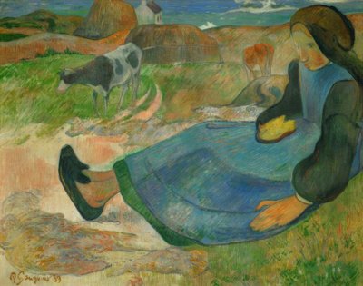 牛飼い、または若いブルトン 作： Paul Gauguin
