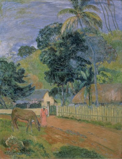 風景 作： Paul Gauguin