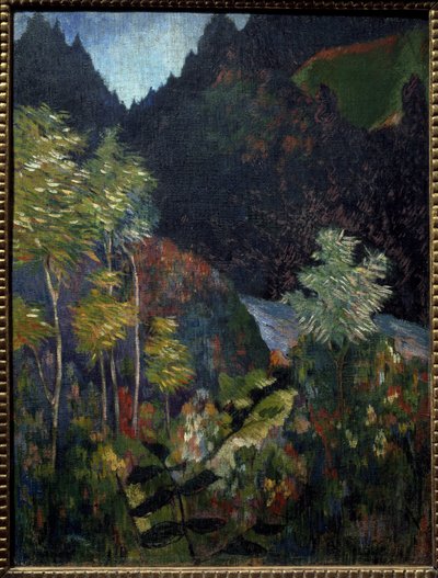 風景 - 油彩・キャンバス 作： Paul Gauguin