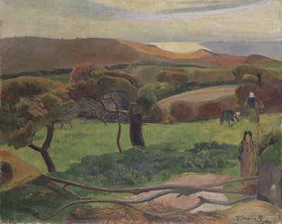 ブルターニュの風景 作： Paul Gauguin