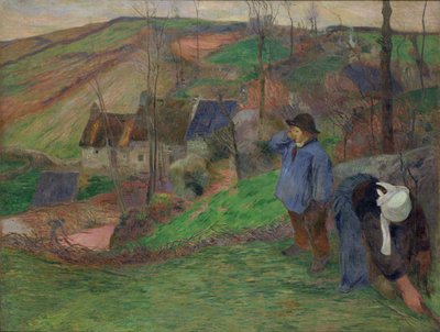 ブルターニュの風景 作： Paul Gauguin