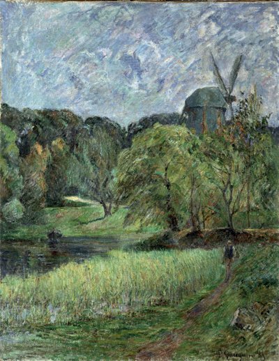 ØstervoldのクイーンズミルTheクイーンズミル、ØstervoldPark、1885年。 作： Paul Gauguin