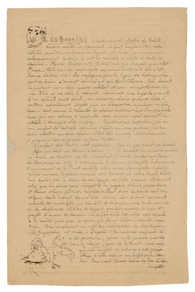 ル・スリール：ジャーナル・セリュー1899年8月21日号 作： Paul Gauguin