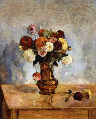 ダリア、1885 作： Paul Gauguin