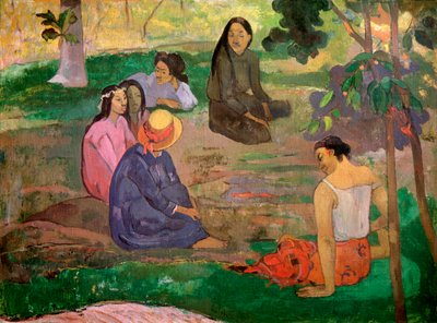 レパラオパラオカンバセーション、1891年 作： Paul Gauguin