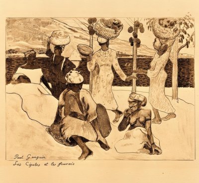 セミとアリ 作： Paul Gauguin
