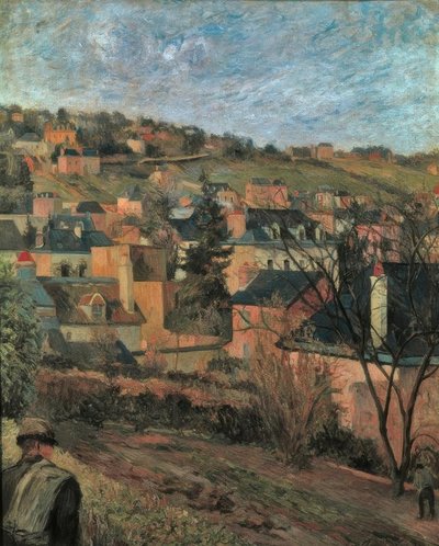 青い屋根（ルーアン） 作： Paul Gauguin