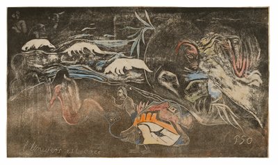 ノア・ノア組曲より「宇宙は創造される 作： Paul Gauguin