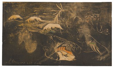 ノア・ノア組曲より「宇宙は創造される 作： Paul Gauguin