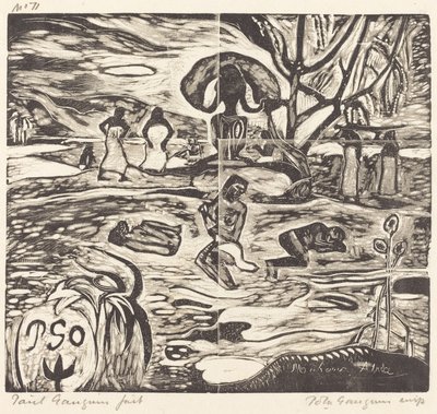Mahana Atua (神の食べ物) 作： Paul Gauguin