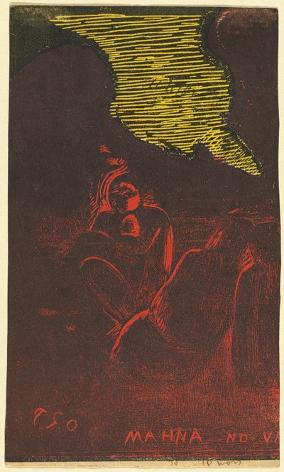 Mahna no Varua Ino (The Demon Speaks) [裏面] 作： Paul Gauguin