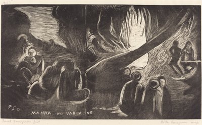 魔のヴァルアイノ (The Devil Speaks) 作： Paul Gauguin
