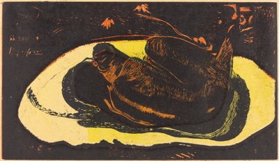 彼女は幽霊に悩まされている 作： Paul Gauguin