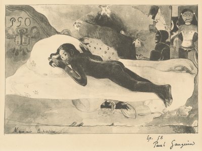 彼女は幽霊に悩まされている 作： Paul Gauguin