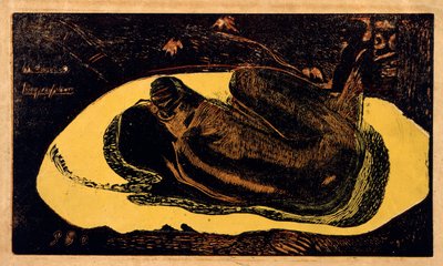 発明の精神の死者ウォッチング、1893-1894。 作： Paul Gauguin