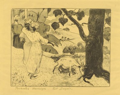 Pastoral da Martinica 作： Paul Gauguin