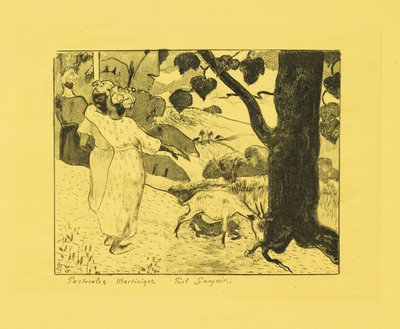 Pastoralen von Martinique 作： ポール・ゴーギャン