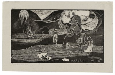マルル、感謝の捧げ物、ノアノア、1894年 作： Paul Gauguin