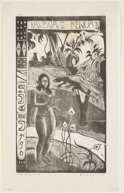 Nave Nave Fenua、シリーズ「ノアノア」より 作： Paul Gauguin