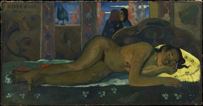ネバーモア、1897年。 作： Paul Gauguin