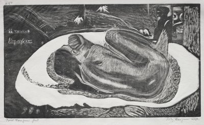 ノア・ノア：マナオ・ユパパウ（精霊に見守られる） 作： Paul Gauguin