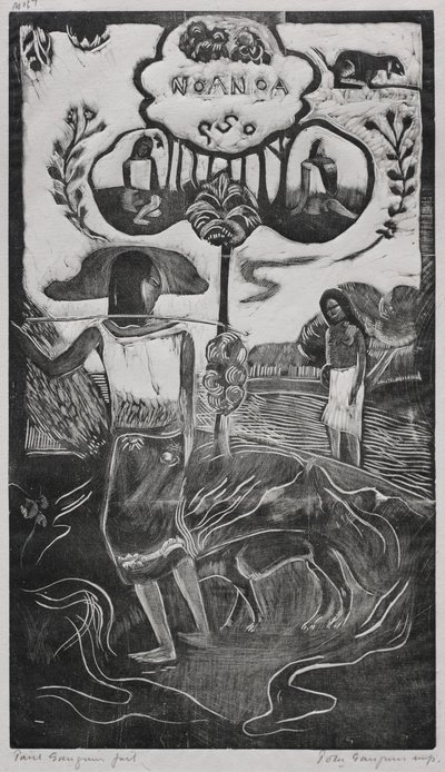 ノアノア：ノアノアの香りのよい香り、1893-94年。 作： Paul Gauguin
