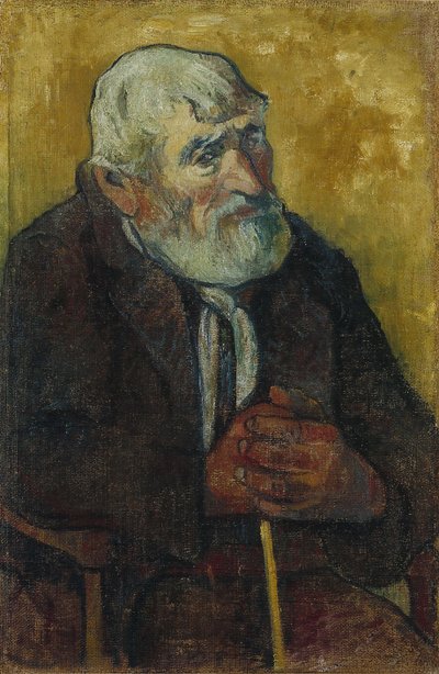 棒を持つ老人 作： Paul Gauguin