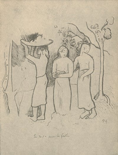 宴への道、1936 作： Paul Gauguin