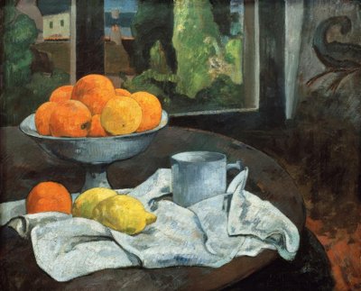 ポン-アヴェンを望むオレンジとレモン 作： Paul Gauguin