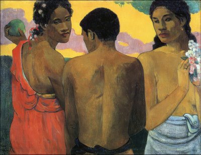 P.ゴーギャン、3人のタヒチ人 作： Paul Gauguin