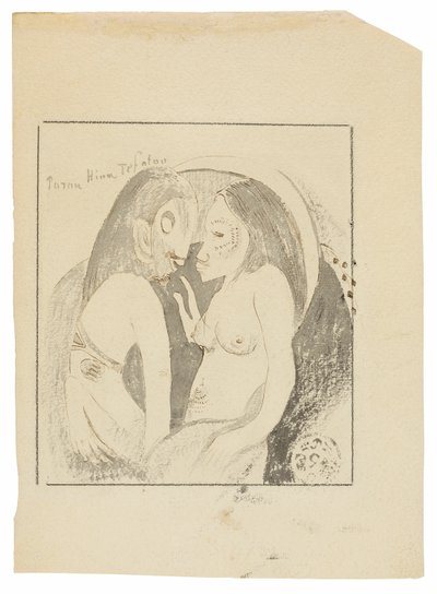 Parau Hina Tefatou (月の女神と地球の神の間の言葉) 作： Paul Gauguin