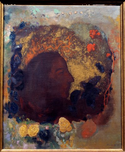 ポール・ゴーギャン（1848-1903）の肖像。オディロン・ルドン（1840-1916）の絵画 作： Paul Gauguin