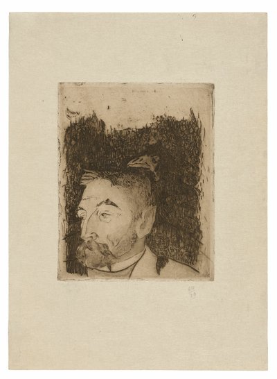 ステファン・マラルメの肖像 作： Paul Gauguin