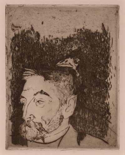 Sat?fane Mallarmの肖像? 作： Paul Gauguin