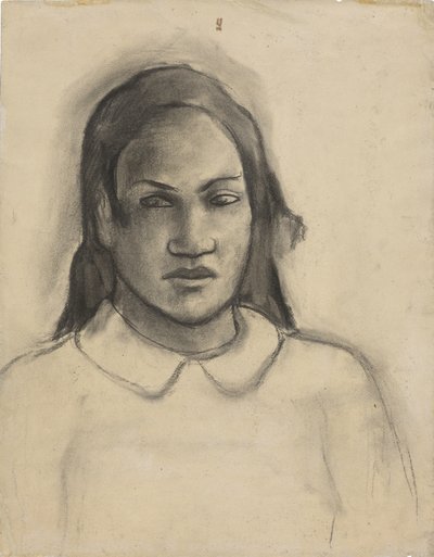 テハマナの肖像、1891〜93年 作： Paul Gauguin