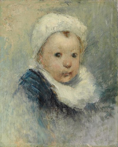 子供の肖像画、おそらくアリーヌゴーギャン、1878年頃 作： Paul Gauguin