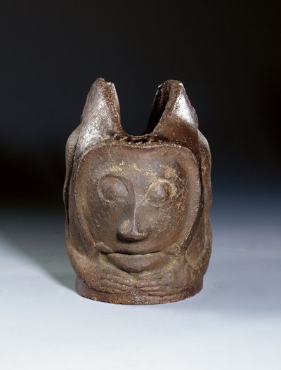 グロテスクな頭の形をした鍋、1895年頃 作： Paul Gauguin