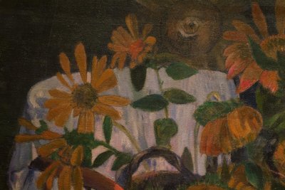 肘掛け椅子のひまわり 作： Paul Gauguin