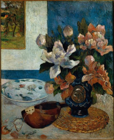 マンドリンのある静物（油彩・キャンバス 作： Paul Gauguin