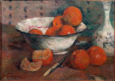 オランジュのある静物画 作： Paul Gauguin