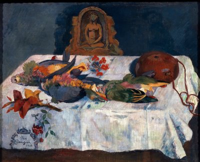 オウムのいる静物、1902。 作： Paul Gauguin
