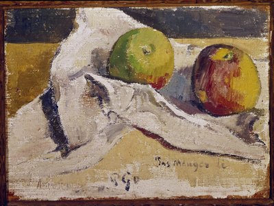 リンゴのある静物画（油彩・キャンバス 作： Paul Gauguin